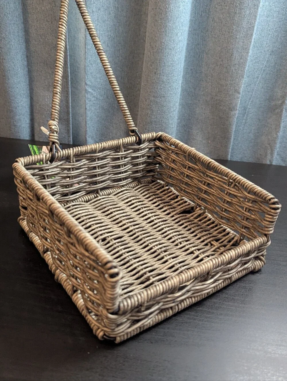 Nautica Resin Wicker Utensil & Napkin Caddy - Brown